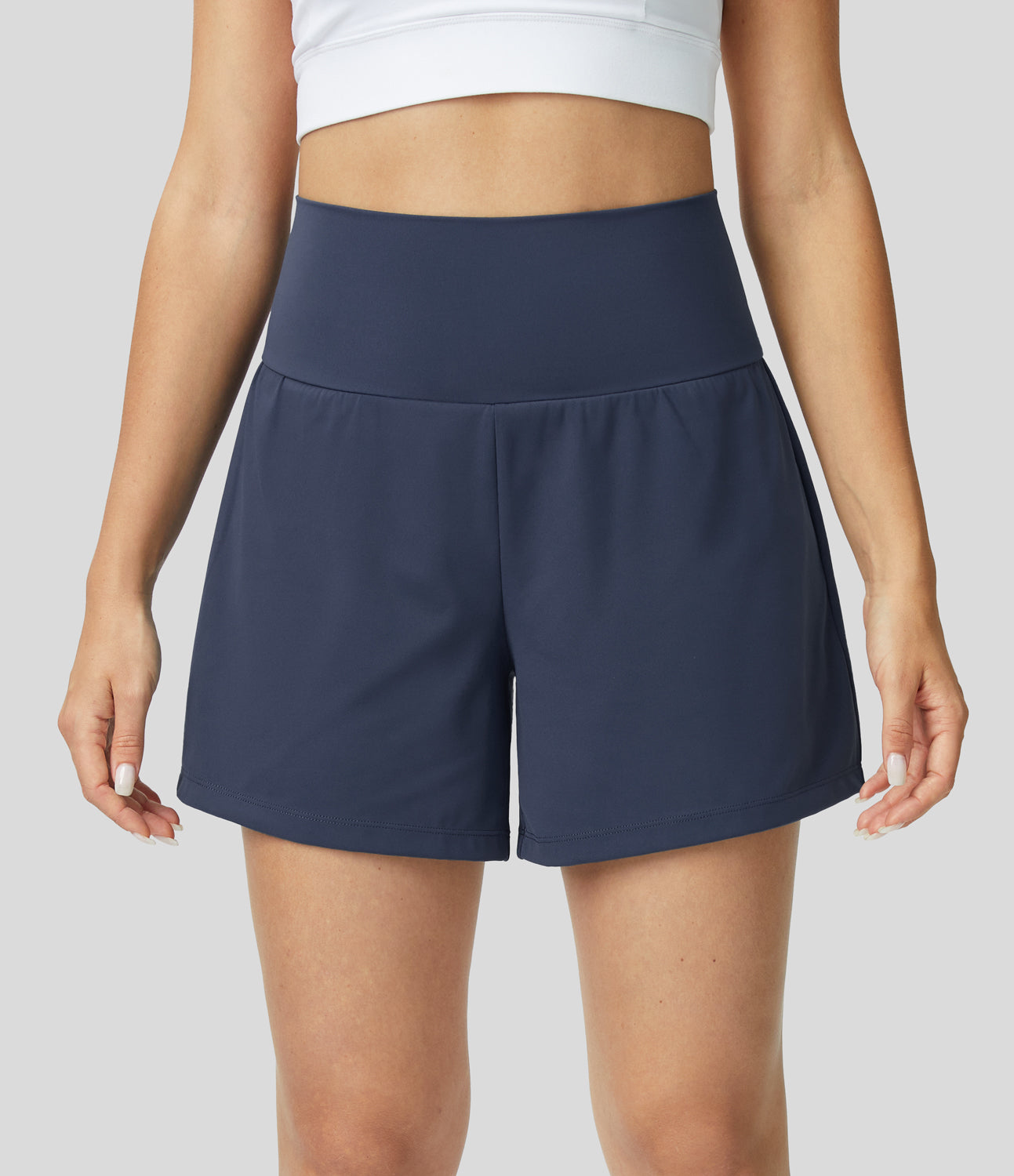 Yoga-Shorts 2-in-1 Multifunktionshose mit Taschen