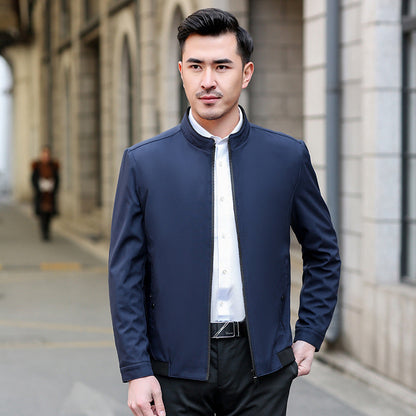 Herren Slim Fit Jacke atmungsaktiv Wasserabweisend Modern