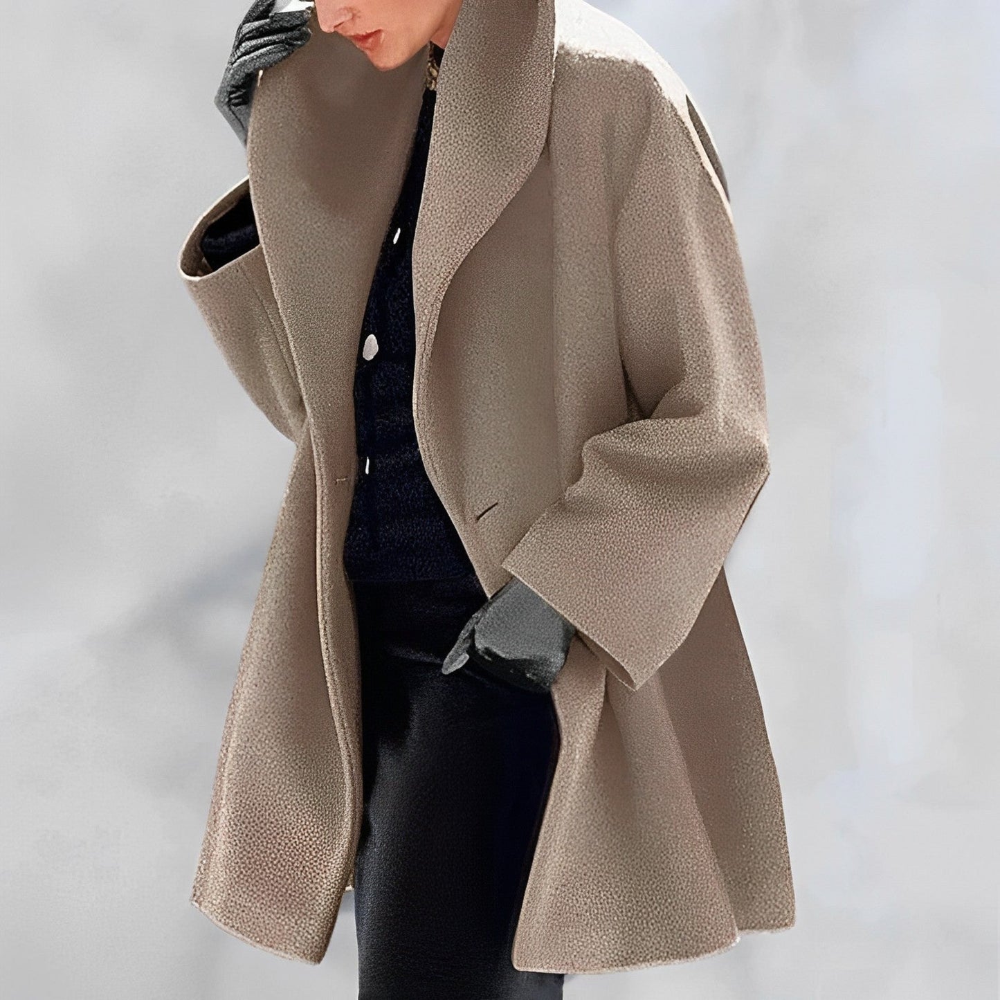 Wolljacke Damen Warm Stilvoll Winter - BerlinGlamour