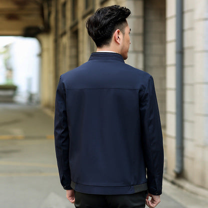Herren Slim Fit Jacke atmungsaktiv Wasserabweisend Modern