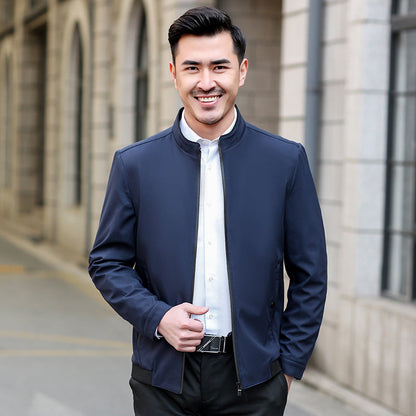 Herren Slim Fit Jacke atmungsaktiv Wasserabweisend Modern - BerlinGlamour