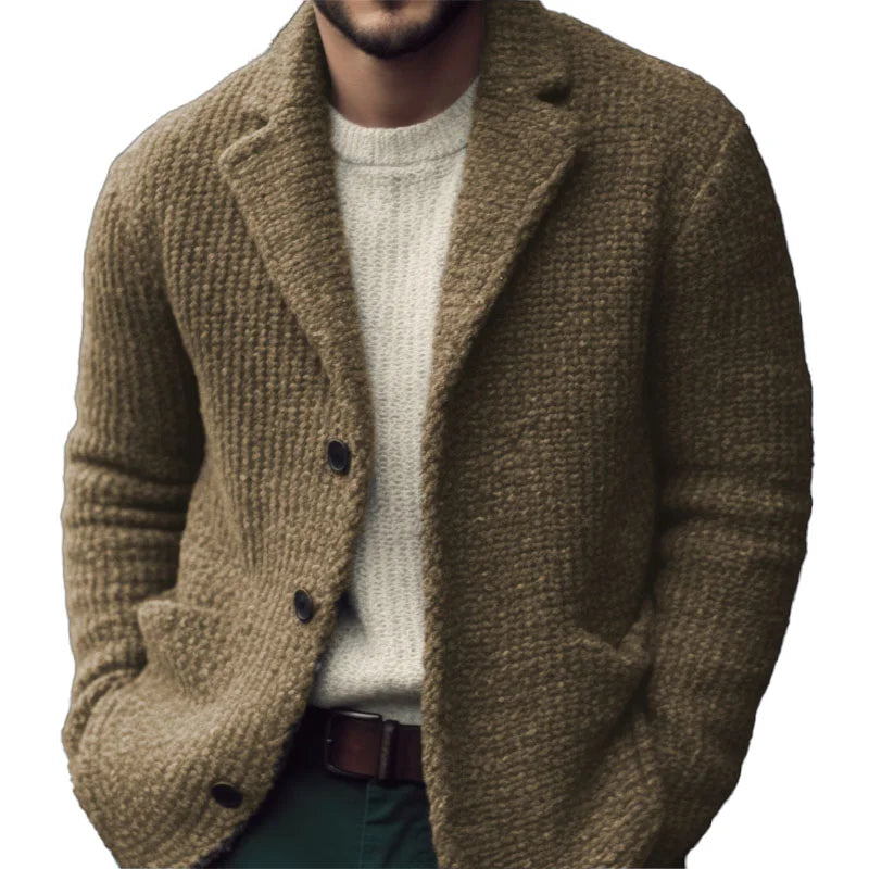 Herren Strickcardigan Winter Warm Bequem Regular Fit
