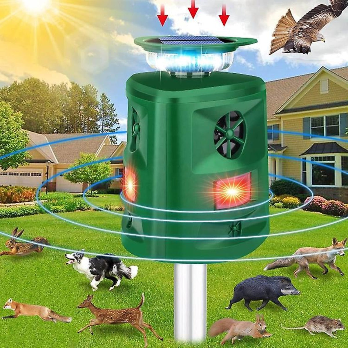 Solar Ultraschall Mückenschutz Repeller - BerlinGlamour