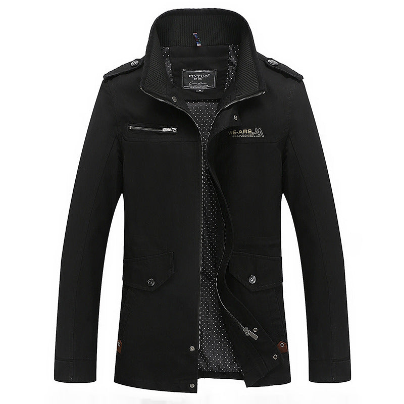 Herren Übergangsjacke Modern mit Taschen Wasserdicht