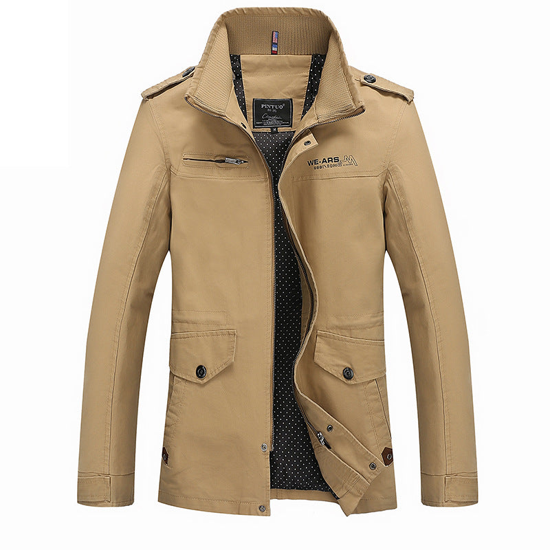 Herren Übergangsjacke Modern mit Taschen Wasserdicht - BerlinGlamour