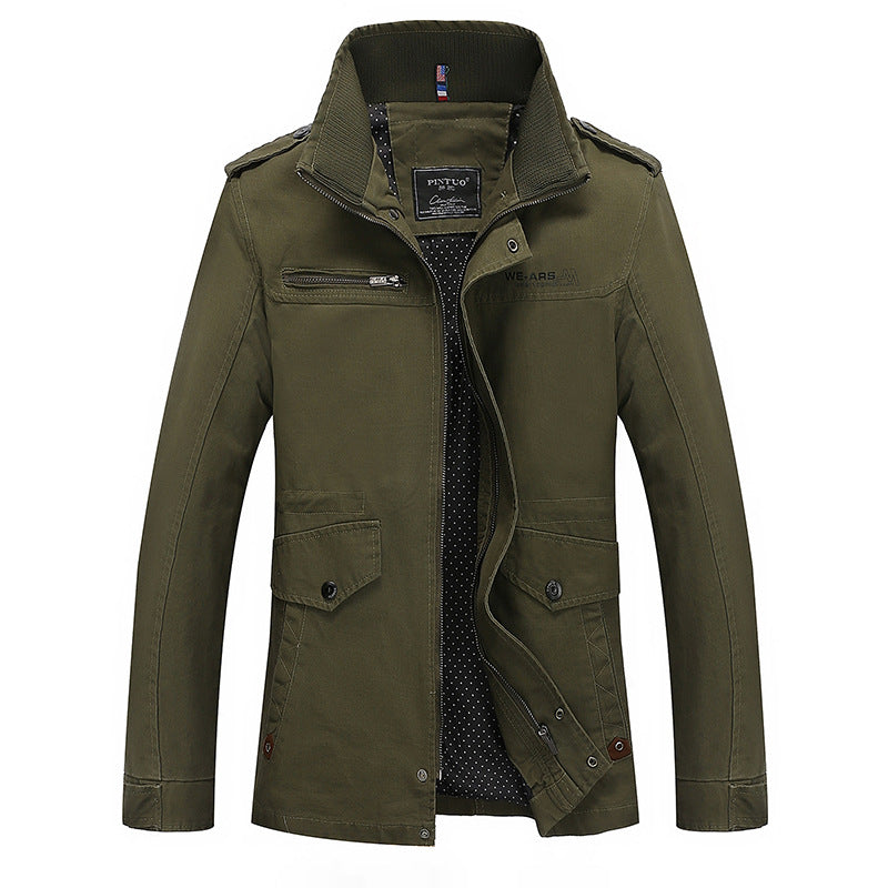 Herren Übergangsjacke Modern mit Taschen Wasserdicht