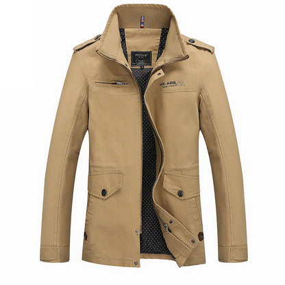 Herren Übergangsjacke Modern mit Taschen Wasserdicht
