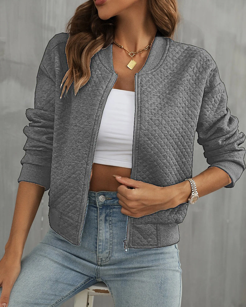 Gesteppte Bomberjacke Damen Trendy Stylish