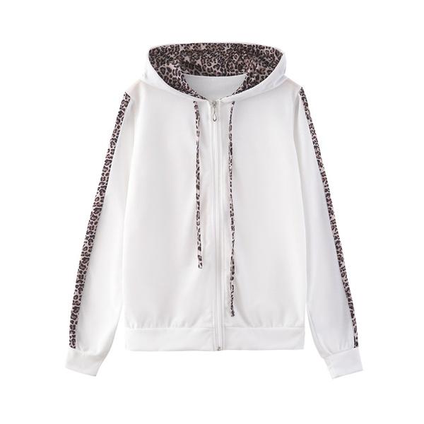 Damen Jogginganzug Leopardenmuster 2-teilig Loungewear