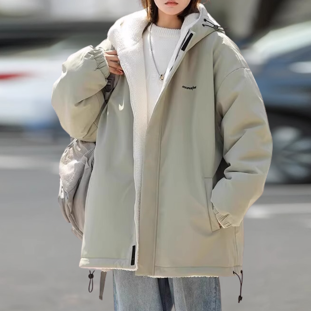 Warme Damen Winterjacke Wendbar Modern