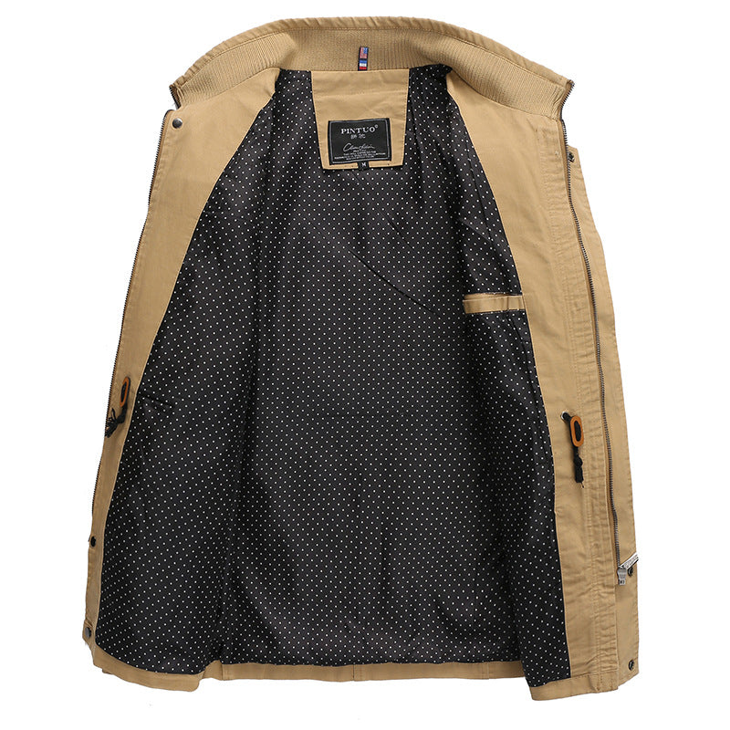 Herren Übergangsjacke Modern mit Taschen Wasserdicht