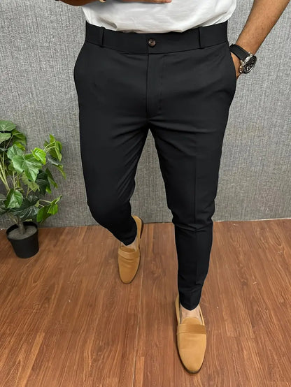 Herren Hose Modern Slim Fit Elegant - BerlinGlamour
