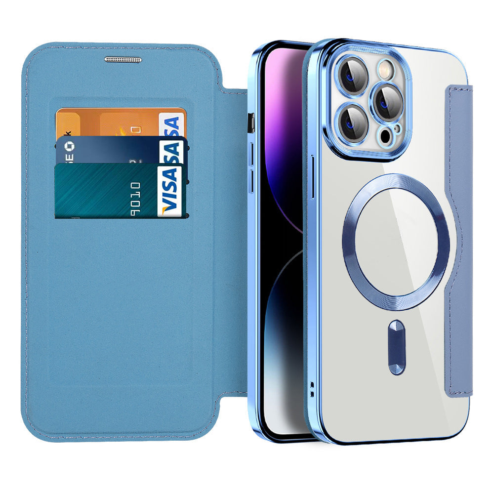 Handy Schutzhülle Flip Case Magnetisch mit Standfunktion