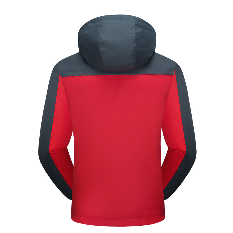 Herren Outdoor-Jacke Wasserdicht Isoliert Mit Verstellbarem Kapuzen