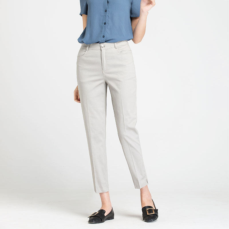 Damen Slim-Fit Hose Modern Hochwertig Stoffhose