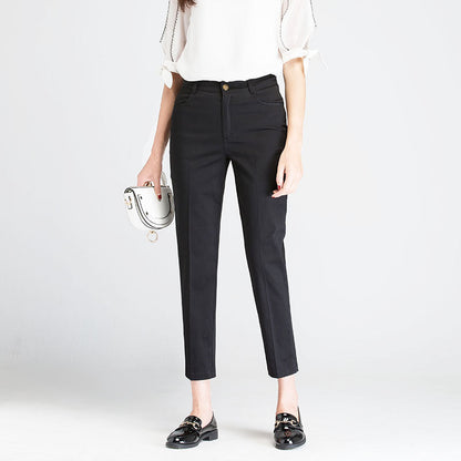 Damen Slim-Fit Hose Modern Hochwertig Stoffhose