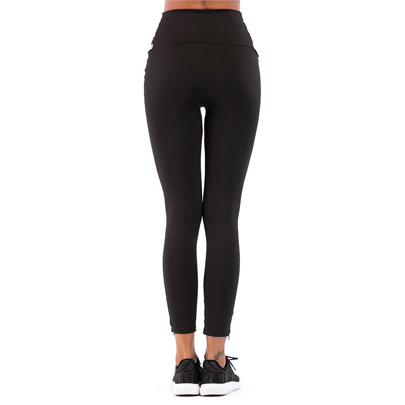 Damen Leggings Sportlich mit Cut-Out-Design