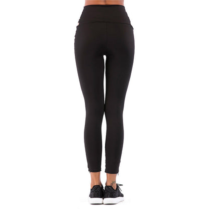 Damen Leggings Sportlich mit Cut-Out-Design