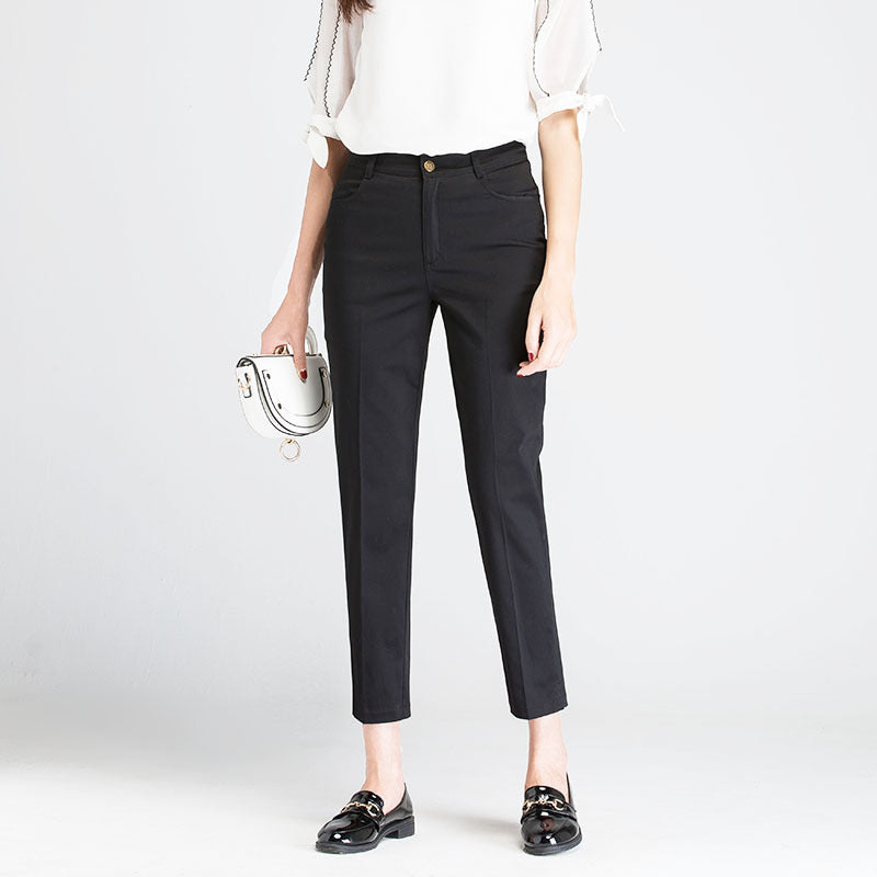 Damen Slim-Fit Hose Modern Hochwertig Stoffhose