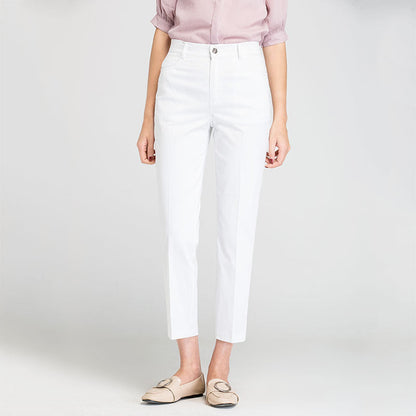 Damen Slim-Fit Hose Modern Hochwertig Stoffhose