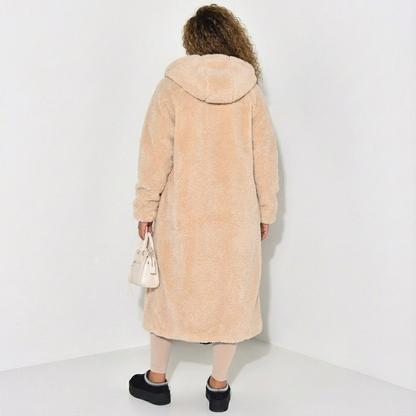 Wendbare Damenjacke Lang Teddyfutter Modern