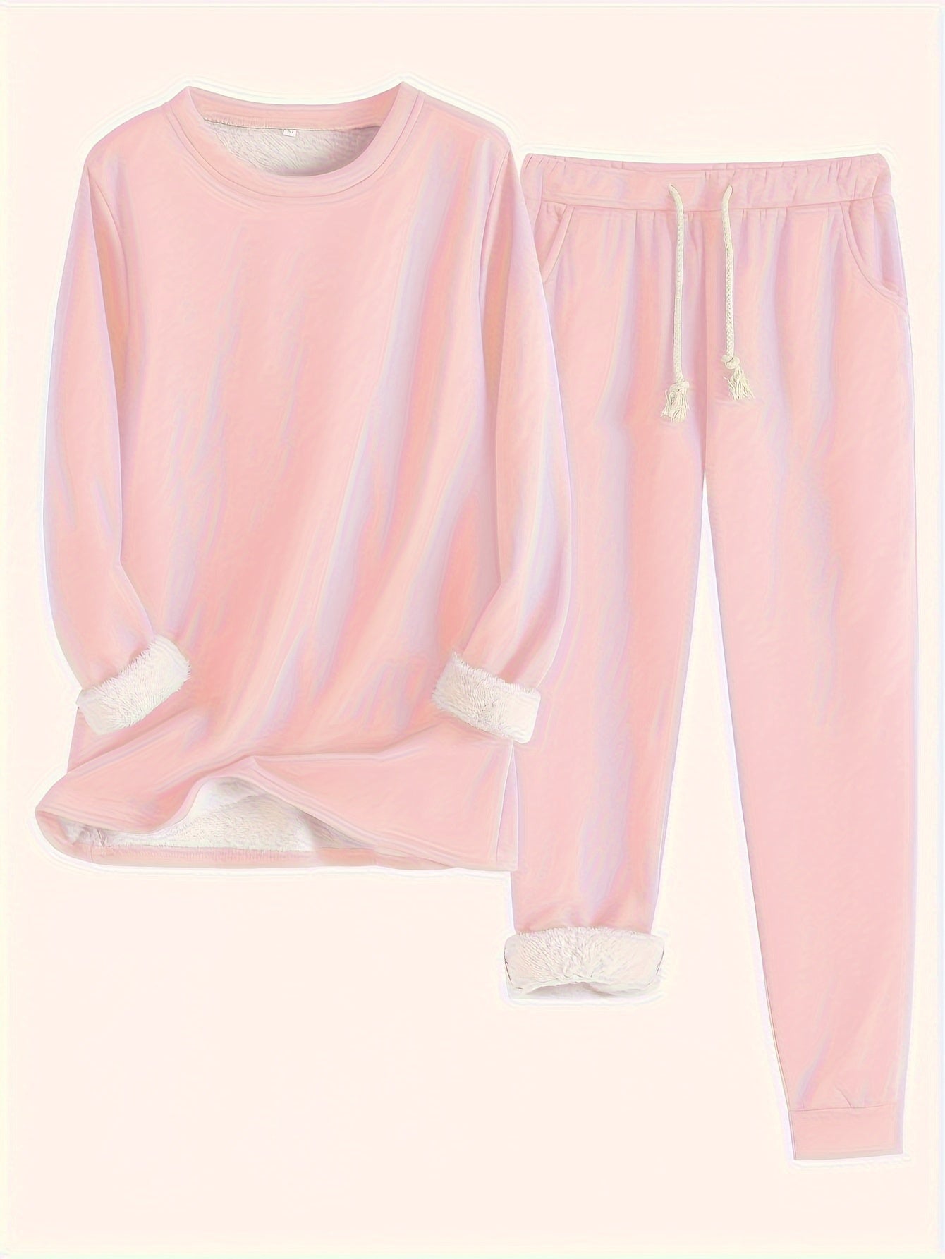 Damen Warmes Winter-Loungewear-Set Bequem