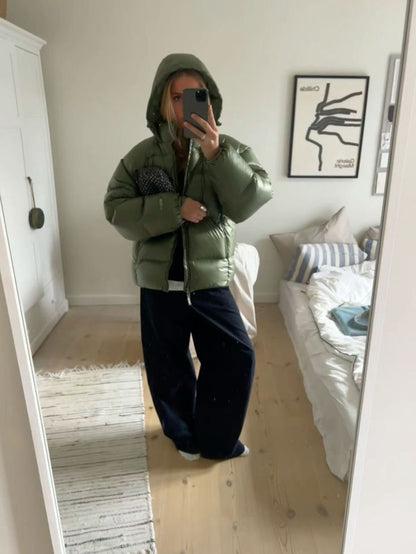 Winter Steppjacke Pufferjacke Streetwear Warm