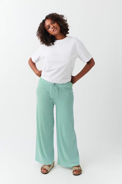 Damen Hose Frühlingsstreifen Bequem Relaxed