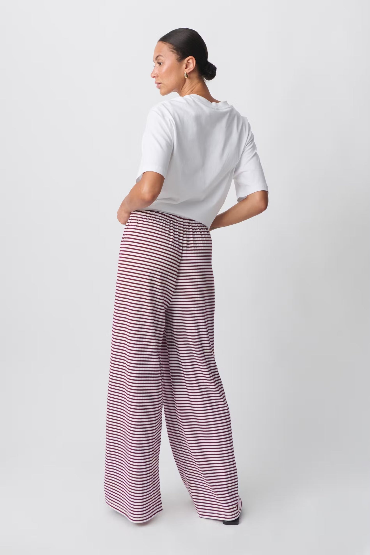 Damen Hose Frühlingsstreifen Bequem Relaxed