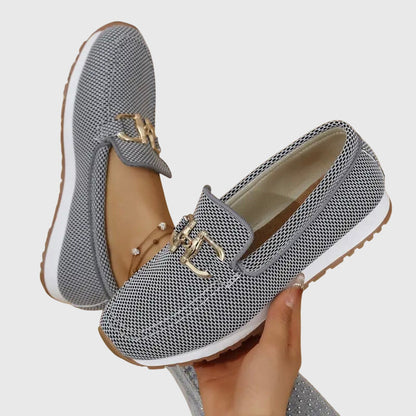 Damen Slip-On Loafer Schuhe Bequem Frühling