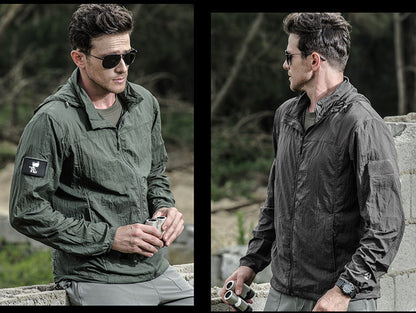 Wasserdichte Outdoor Jacke Leicht Reißverschluss - BerlinGlamour