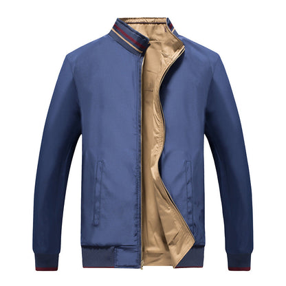Herren Übergangsjacke Modern Reißverschluss Taschen