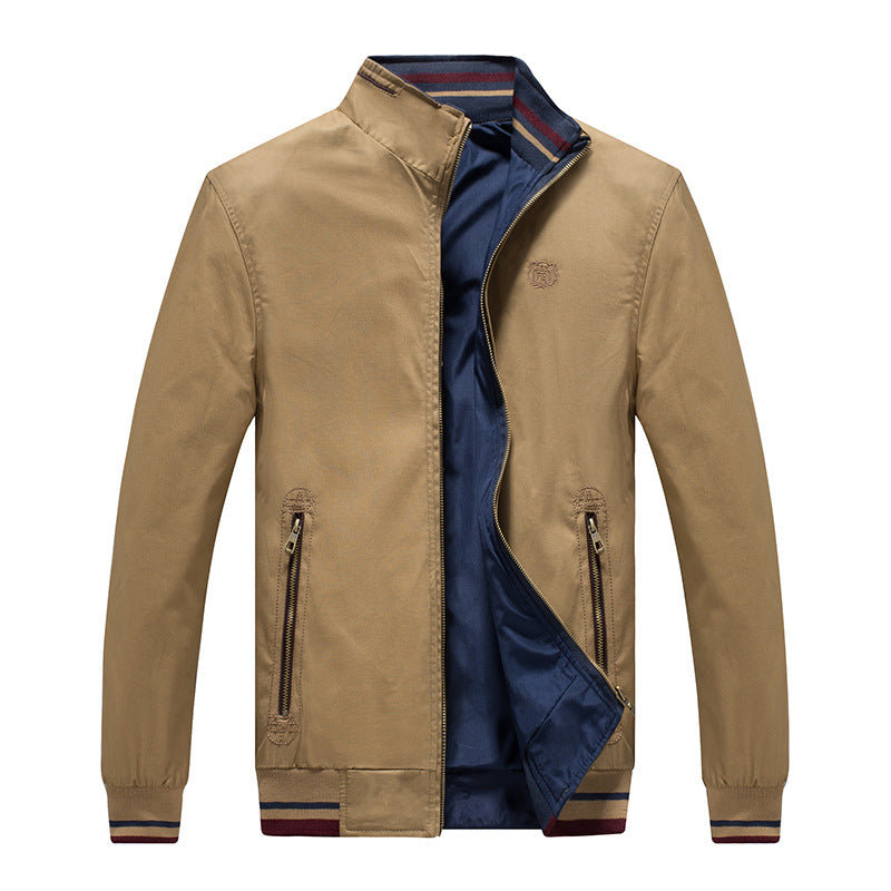 Herren Übergangsjacke Modern Reißverschluss Taschen - BerlinGlamour