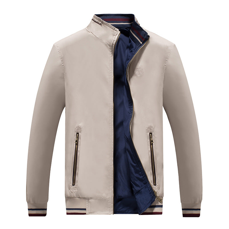 Herren Übergangsjacke Modern Reißverschluss Taschen