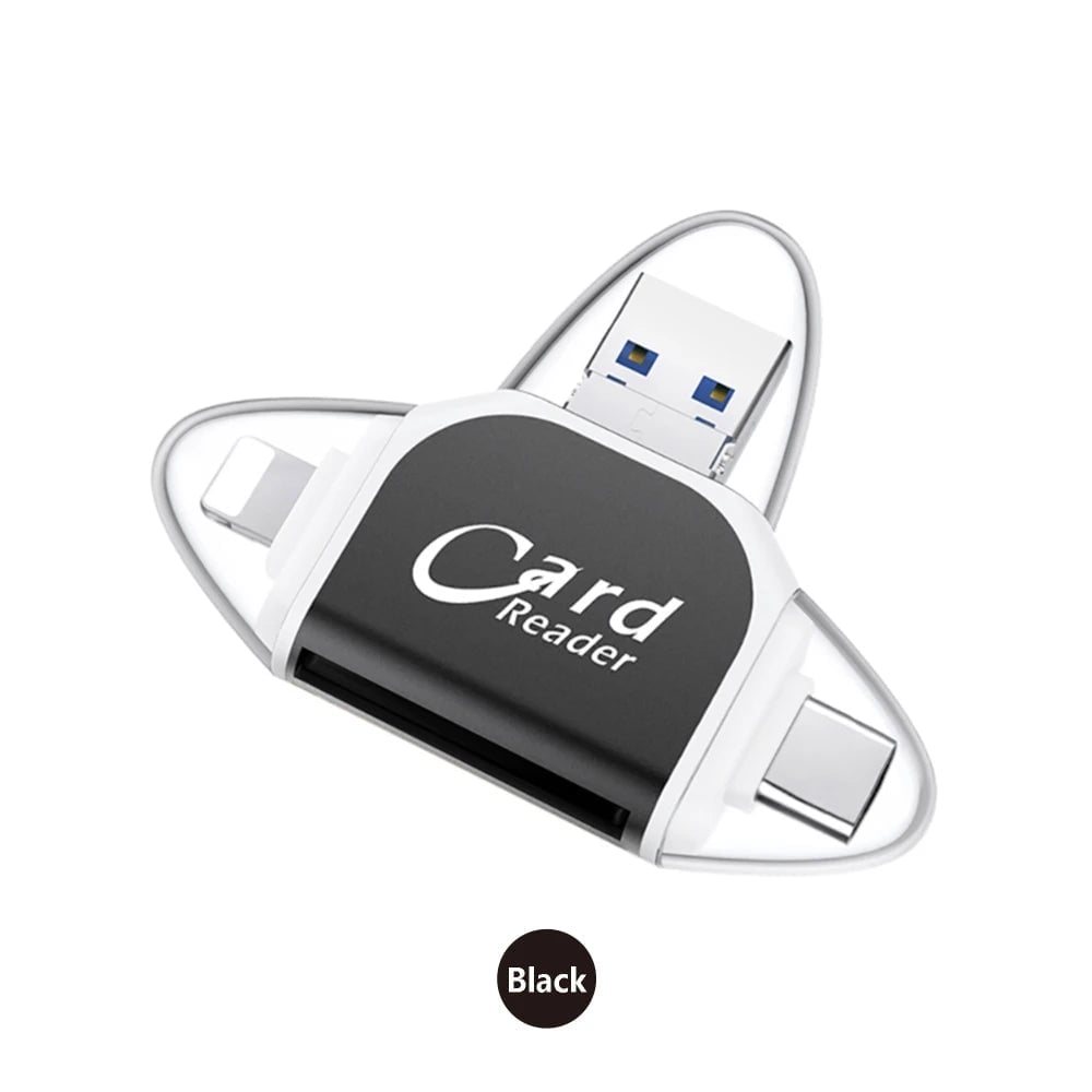 USB Kartenleser 4 in 1 Multiport für SD und TF Karten - BerlinGlamour
