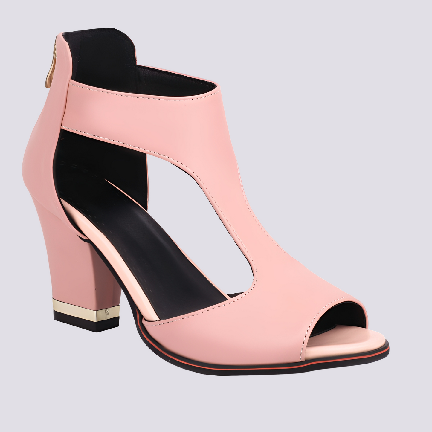 Damen Sandaletten Elegante Reißverschluss Schuhe