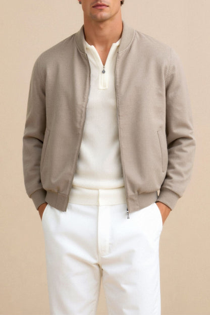 Herren Bomberjacke Slim Fit Modern Elegant