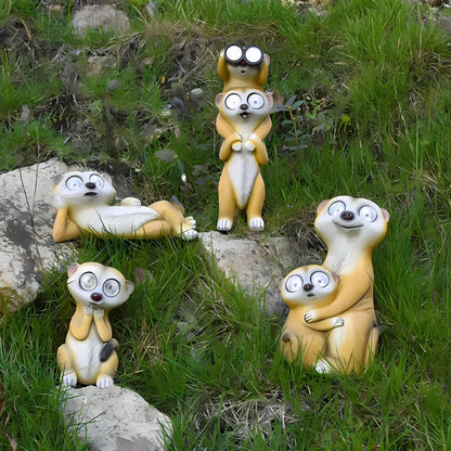Solare Lichtfiguren Erdmännchen Dekoration Garten