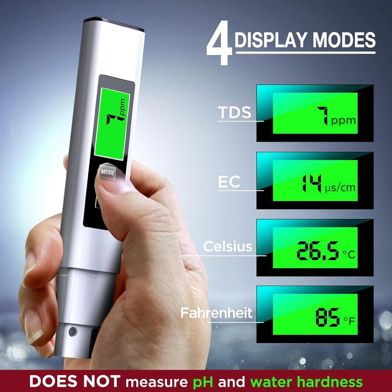 Wasser Tester 4 in 1 Digital TDS Messgerät Präzise