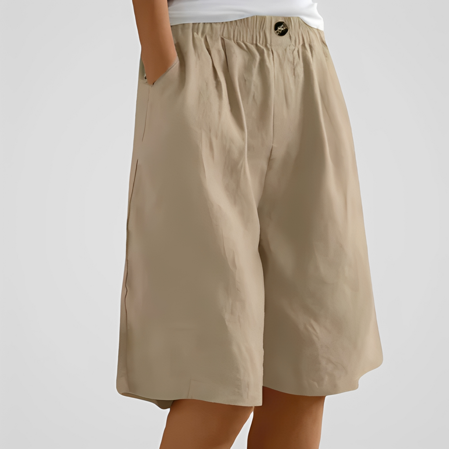 Damen Sommerhose Weit Bequem Trendy