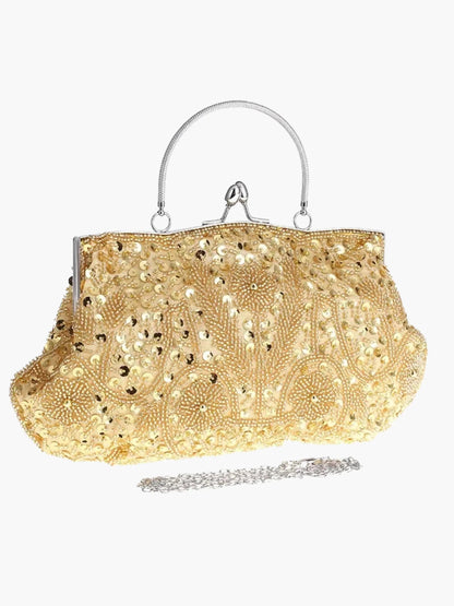 Bestickte Handtasche Vintage Stil Frauen