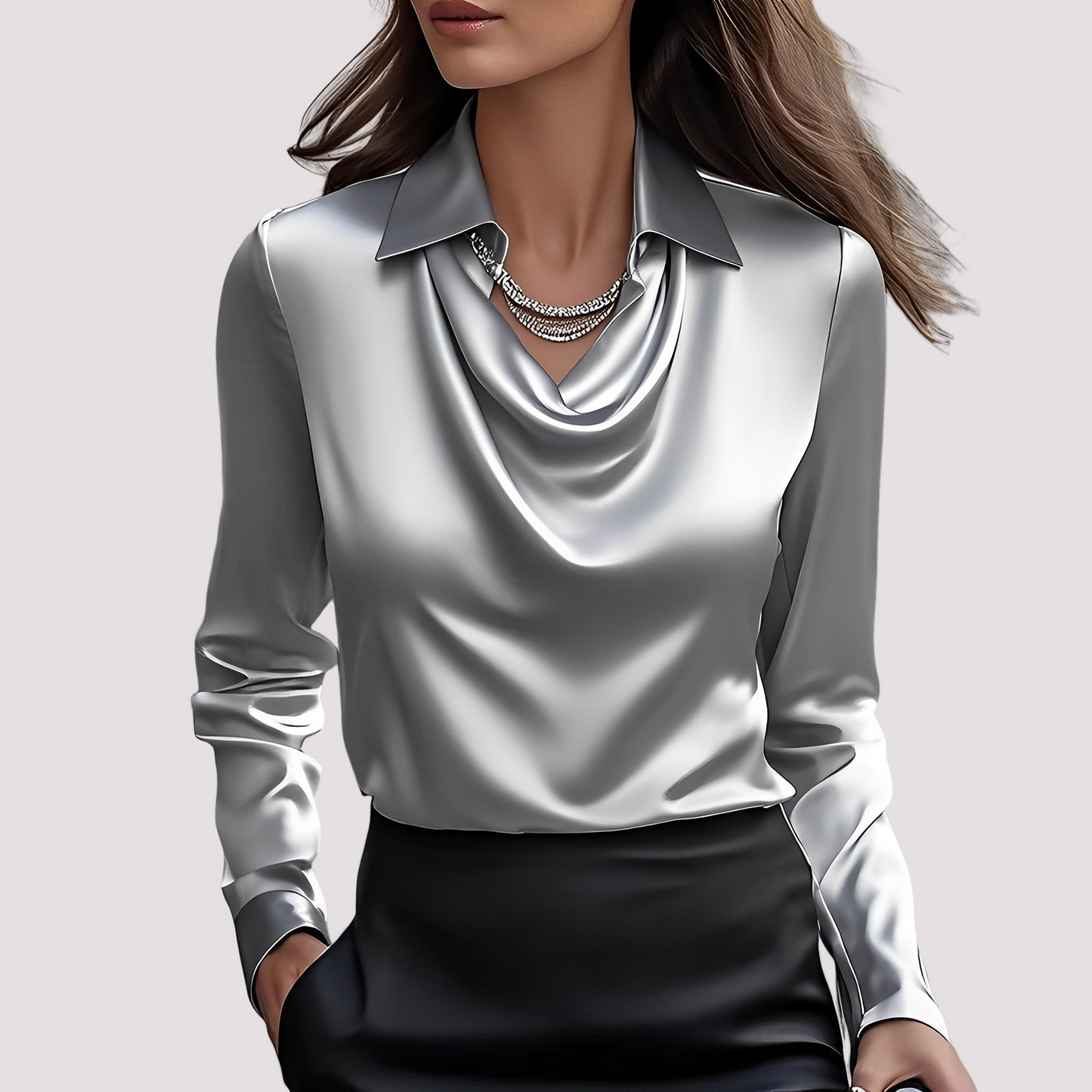 Elegante Damenbluse Hemdstyle Modern