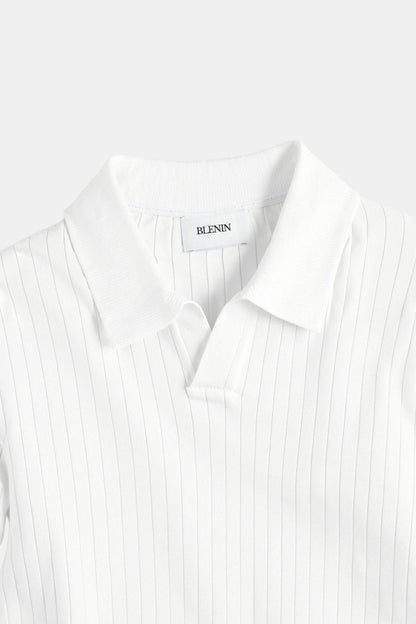 Elegantes Poloshirt Strick Modern Slim Fit