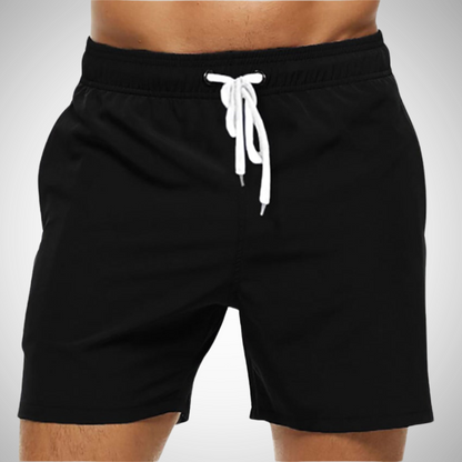 Herren Badehose Einfarbig Komfortabel Baumwolle