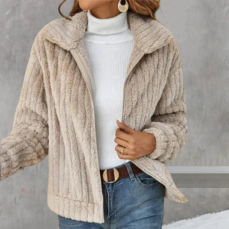 Damen Fleecejacke Weich Warm Stylisch