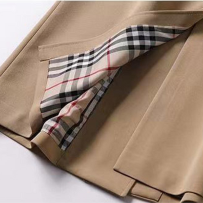 Damen Trenchcoat Klassisch mit Gürtel Winter