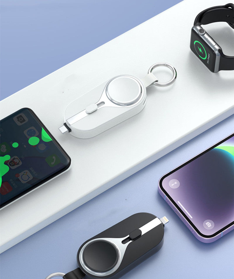Kompakte Powerbank 2000mAh Mini Tragbar Schlüsselanhänger