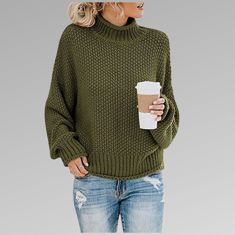 Grobstrick Pullover Damen Modern Großkaros