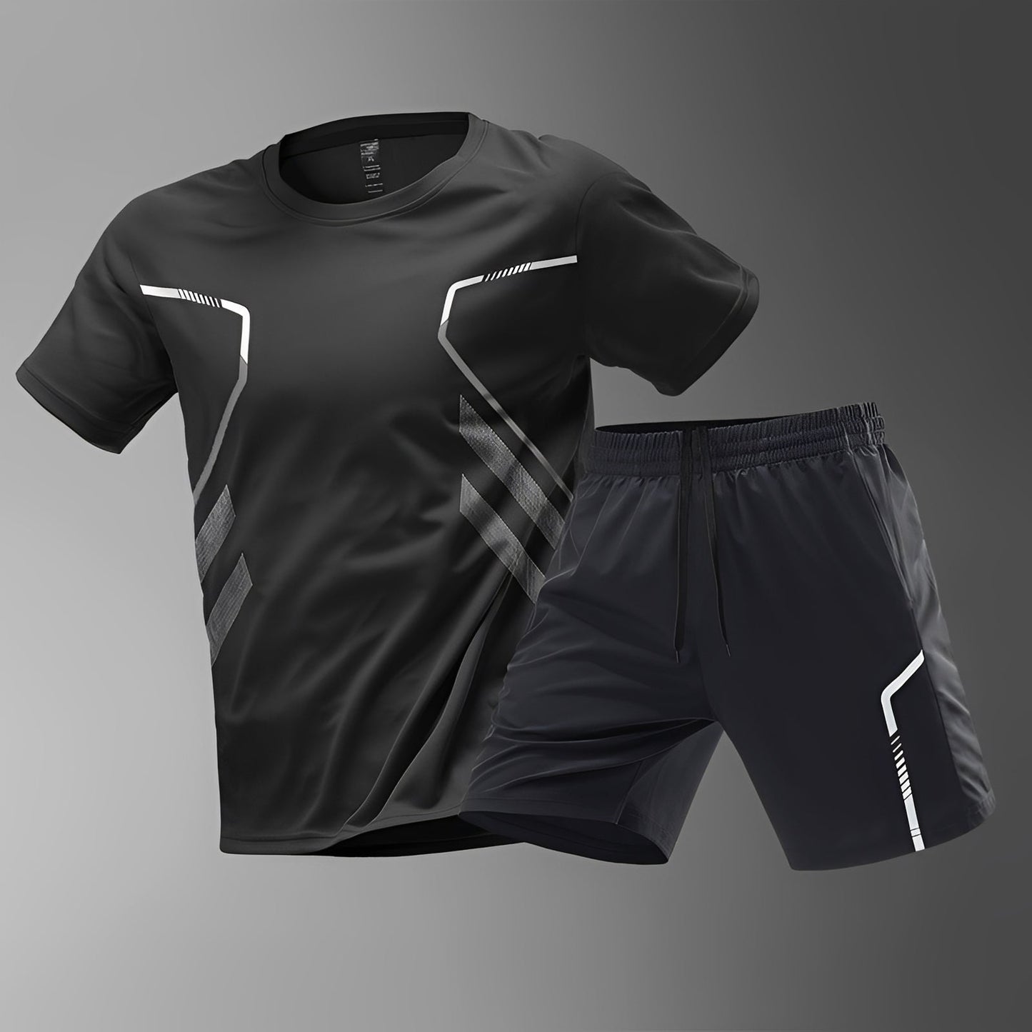 Herren Sportset Bequem Schnell Trocknend Sportbekleidung