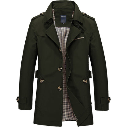 Herren Winterjacke Warm Isoliert Stilvoll